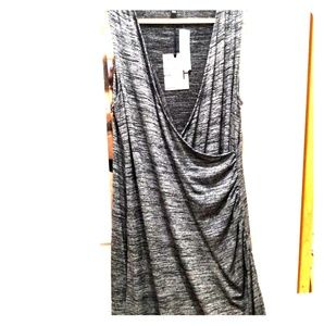 Casual gray knit dress